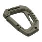 Preview: Karabiner olive plastic von M-Tac auf weissem Hintergrund